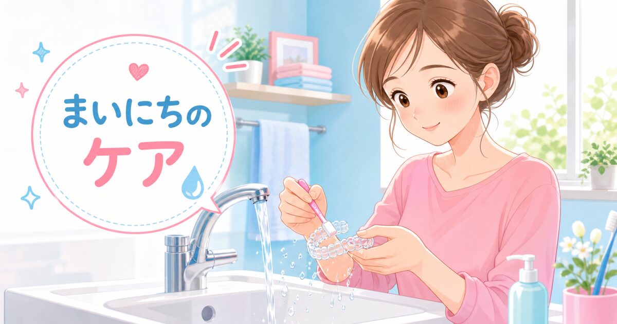 ■マウスピースの洗い方|毎日の基本ステップ