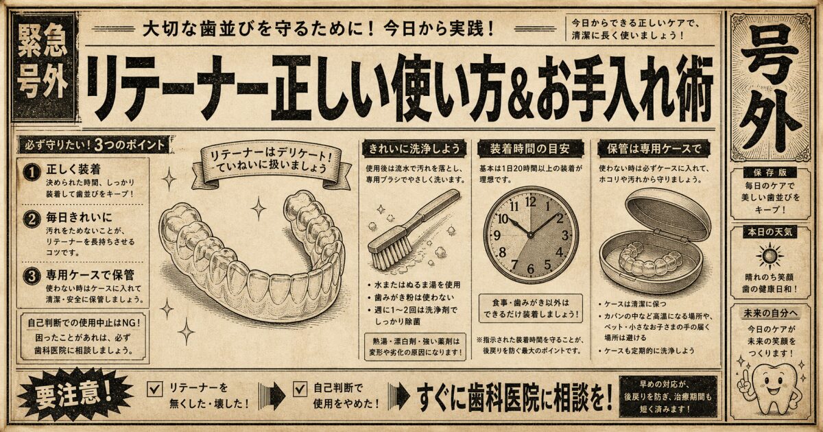【具体的な判断基準】リテーナー再装着だけで後戻りはリカバリーできるのか？