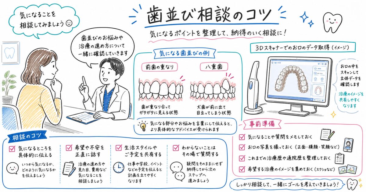 30代で整える八重歯と前歯の重なり|後悔しない歯並び相談のコツ