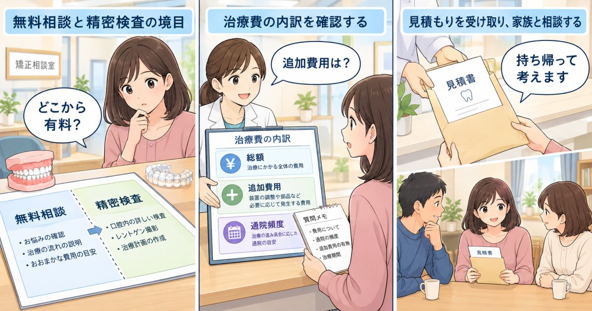 江戸川区で矯正の無料相談へ行く前に知っておきたい初診カウンセリングの質問